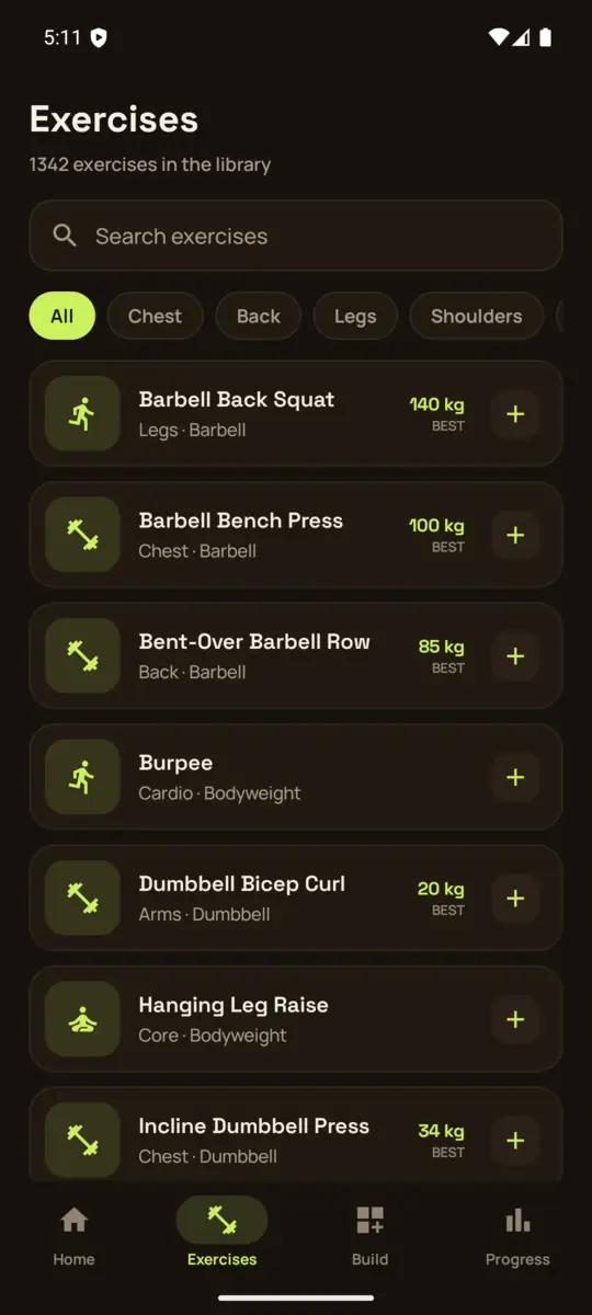 GetFit exercise library